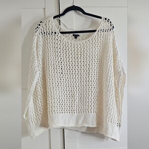 Torrid Open Stitch Pullover Oversized Cropped Sweater